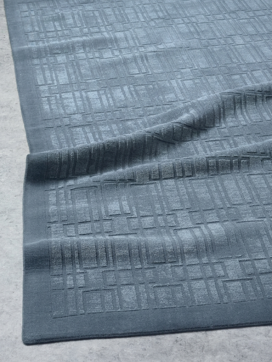 Tait Embossed Steele Blue